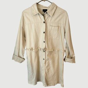 Who What Wear Tan Denim Shirt Dress